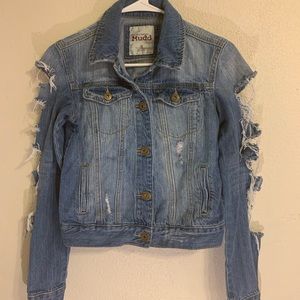 Distressed Mudd Jean Jacket